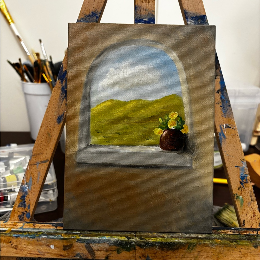 Scenic Window View Art Print
